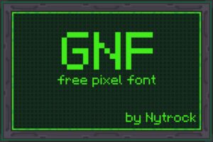 Free retro pixel font   GNF   2D Fonts   Unity Asset Store