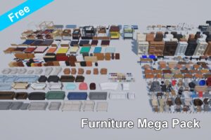 Furniture Mega Pack   Free   3D Furniture   Unity Asset Store
