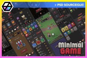 GUI Pro   Minimal Game Dark  PSD    2D GUI   Unity Asset Store