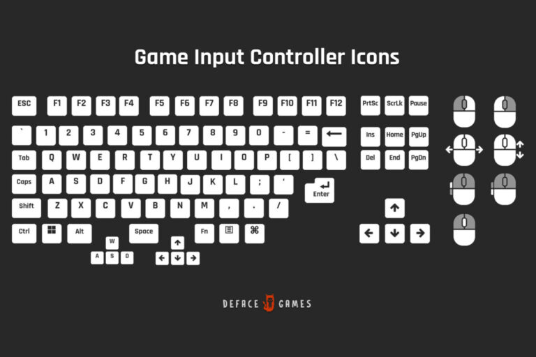 【無料】Game Input Controller Icons Free：100種類以上の高品質な操作アイコン素材集 | Unity ...