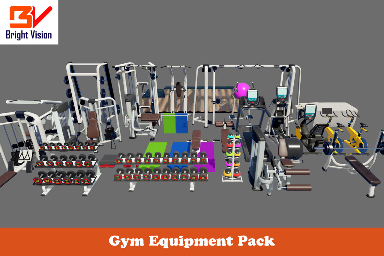 Gym Equipment Pack   3D Props   Unity Asset Store