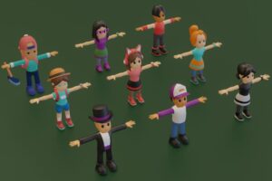 Hyper Casual Human Characters   3D Characters   Unity Asset Store
