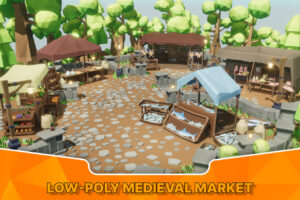 Low Poly Medieval Market   3D Environments   Unity Asset Store