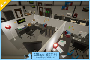 Low Poly Office Set  1   140 Models   VNB    3D Props   Unity Asset Store