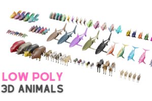 Low Poly Animals 3D assets   3D Animals   Unity Asset Store