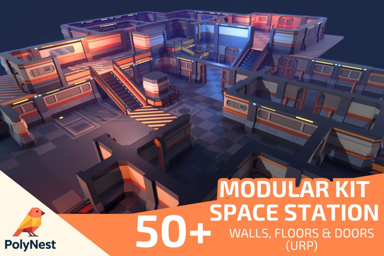 Unity Asset Soldier | 【SALE】 Low Poly Sci-Fi Modular Kit 宇宙基地の構築キットが50%オフ 2026年1月20日まで Unity Asset Soldier | 【SALE】 Low Poly Sci-Fi Modular Kit 宇宙基地の構築キットが50%オフ 2026年1月20日まで