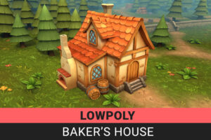 Lowpoly Baker s House   3D Fantasy   Unity Asset Store