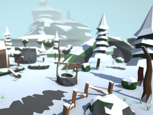 Lowpoly Forest Pack Winter   3D Landscapes   Unity Asset Store
