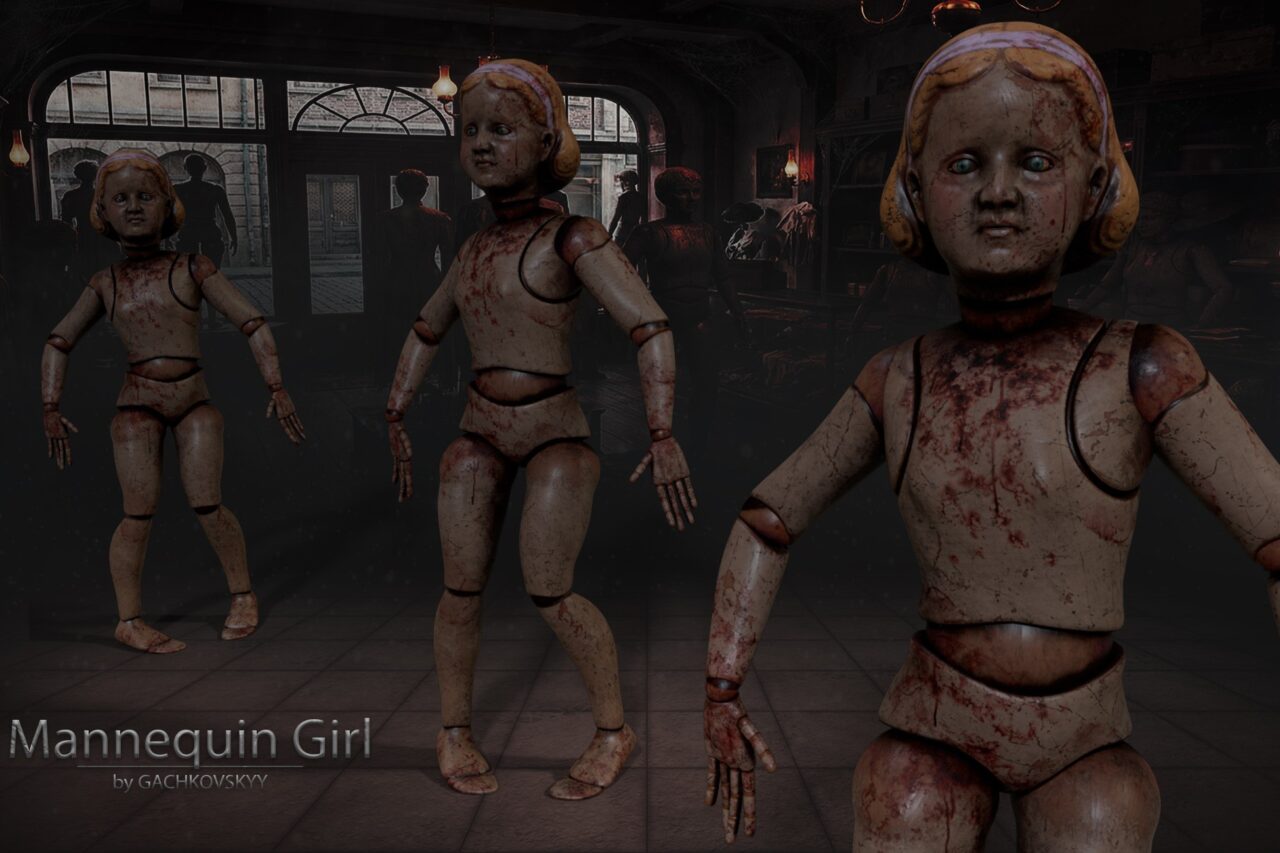 Unity Asset Soldier | 【SALE】 Mannequin Girl：恐怖を煽るホラー用マネキン少女、50％オフのリリースセールは2026年1月20日まで