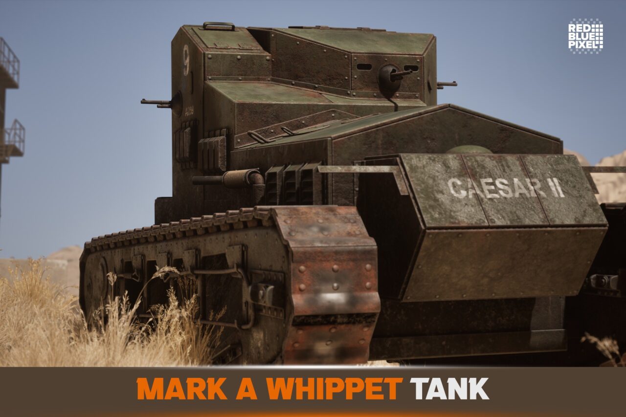 Mark A Whippet Tank   3D Props   Unity Asset Store