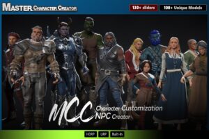 Master Character Creator   Character Customization NPC Creator   3D Characters   Unity Asset Store