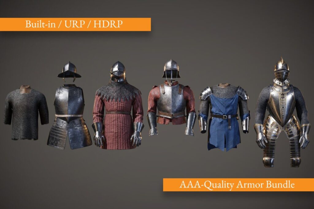 Medieval Armor Bundle Vol. 1   Props   Unity Asset Store