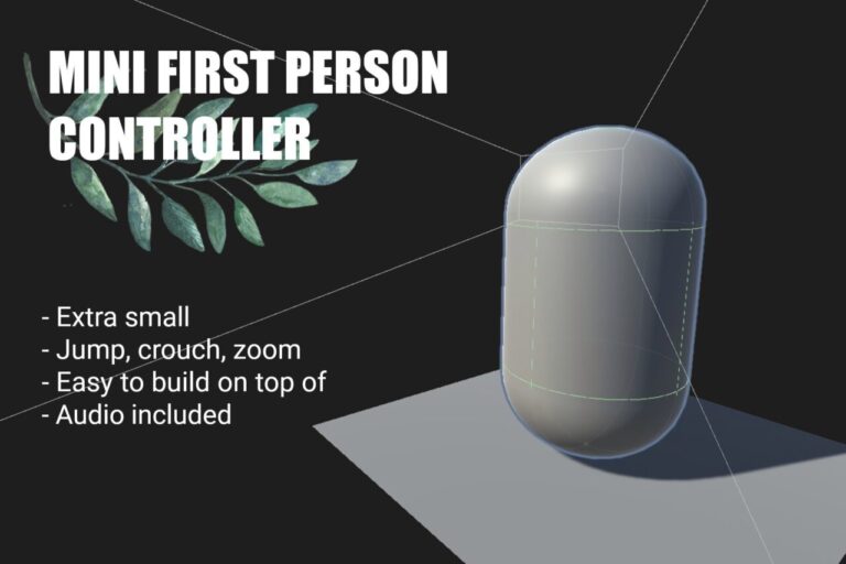 First Person Controller 【無料】Mini First Person Controller:FPSの基本操作を簡単に実装できるツール