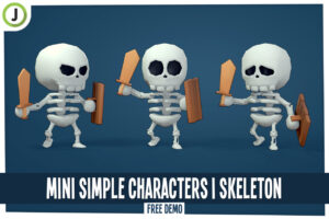 Mini Simple Characters   Skeleton   Free Demo   Characters   Unity Asset Store