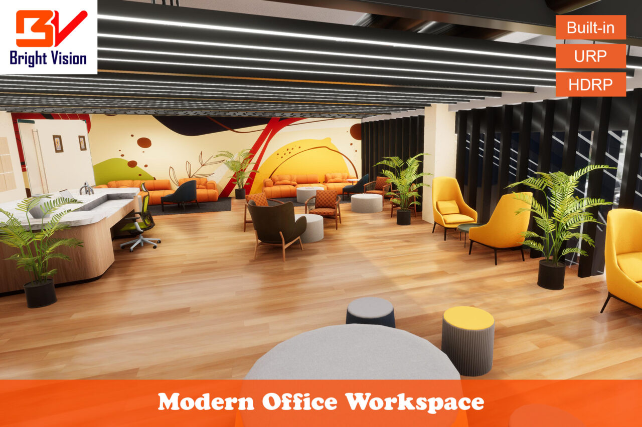 Modern Office Workspace 3D Environments Unity Asset Store