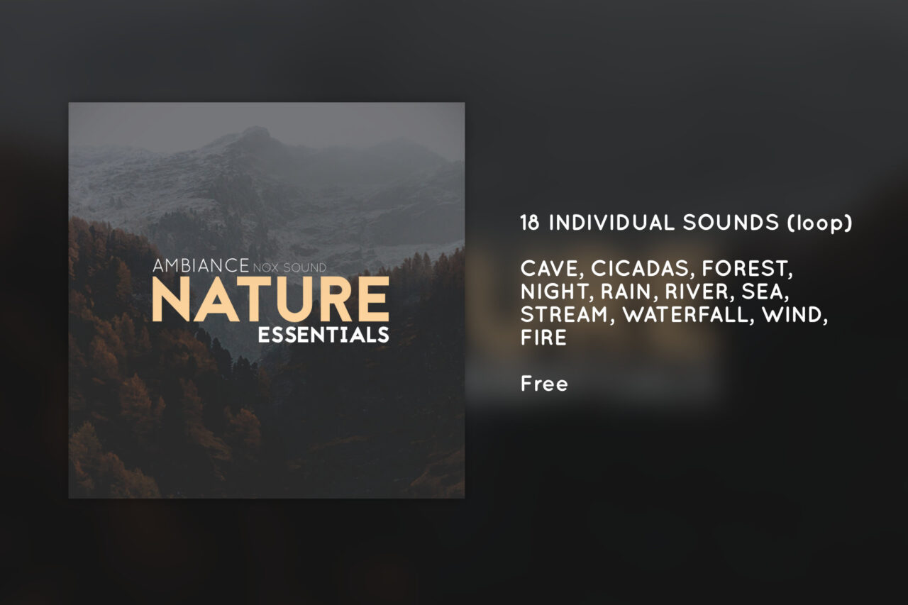 Unity Asset Soldier | 【無料】Nature – Essentials | 18種類の高品質な自然環境音を収録したオーディオアセット Unity Asset Soldier | 【無料】Nature – Essentials | 18種類の高品質な自然環境音を収録したオーディオアセット