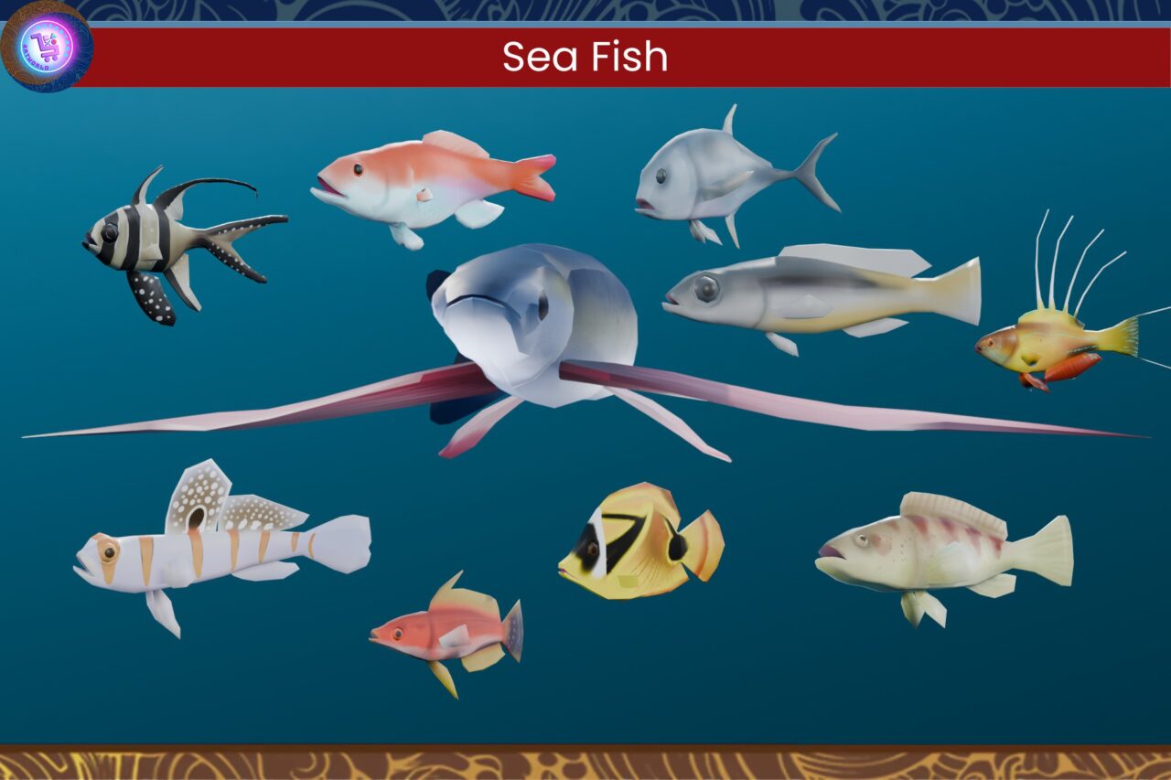 Nusantara Ocean Fish   Characters   Unity Asset Store