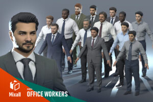 Office workers   Men   3D Humanoids   Unity Asset Store