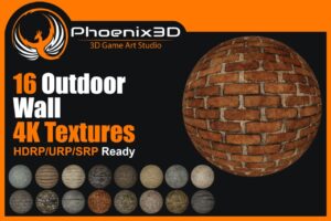 P3D  Outdoor Wall Tile Texture Pack  LR    2D Brick   Unity Asset Store