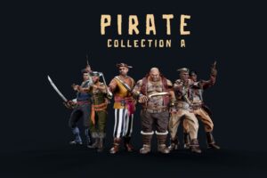 PIRATE R PACK A   3D Humanoids   Unity Asset Store