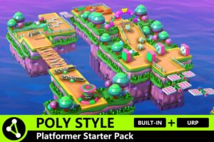 POLY STYLE   Platformer Starter Pack   3D Environments   Unity Asset Store