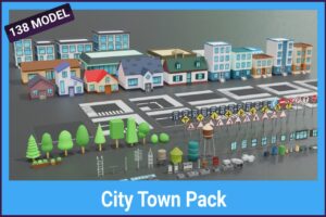 Pandazole   City Town Lowpoly Pack   3D Exterior   Unity Asset Store