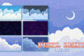 Unity Asset Soldier | 【無料】Pixel Skies DEMO Background pack：美しいピクセルアートの空背景 6種セット