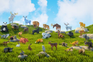 Poly Art  Animal Forest Set   3D Animals   Unity Asset Store