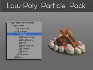 Polygonal s Low Poly Particle Pack   VFX Particles   Unity Asset Store