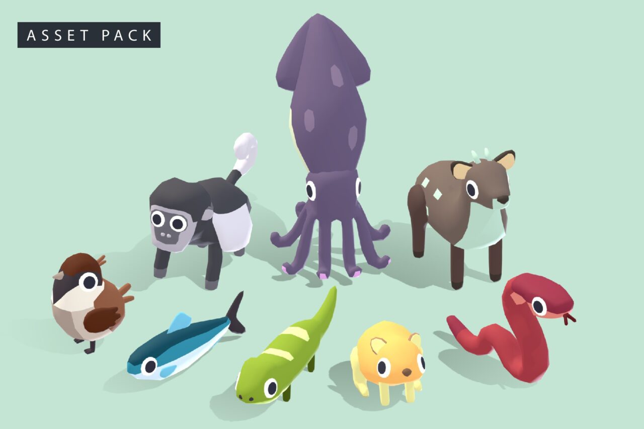 Unity Asset Soldier | 【無料】Quirky Series – FREE Animals Pack:個性的で可愛い動物 8 種類をセットにした 3D アセット Unity Asset Soldier | 【無料】Quirky Series – FREE Animals Pack:個性的で可愛い動物 8 種類をセットにした 3D アセット