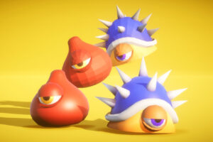 RPG Monster Duo PBR Polyart   3D Creatures   Unity Asset Store