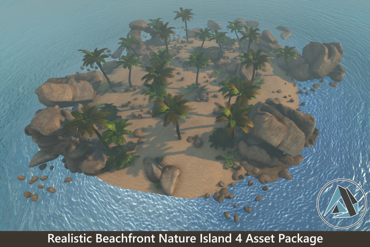 Realistic Beachfront Nature Island 4 Asset Package   3D Landscapes   Unity Asset Store