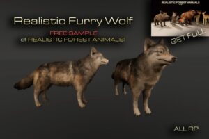 Realistic Furry Wolf  FREE sample REALISTIC FOREST ANIMALS    3D Animals   Unity Asset Store
