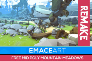 Remake   Mid Poly Stylized Meadows and Mountains   3D Trees   Unity Asset Store