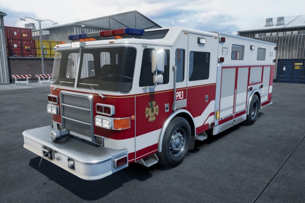 Resque truck   3D Vehicles   Unity Asset Store