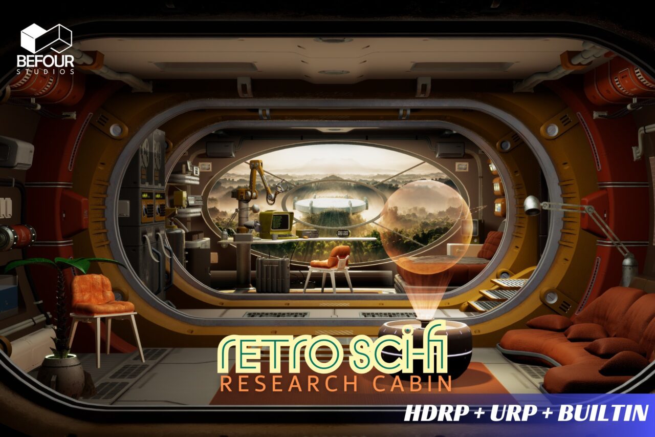 Unity Asset Soldier | 【SALE】 Retro Sci-Fi Research Cabin Environment:レトロなSF研究施設の3Dモデル 50%オフ 2026年1月20日まで Unity Asset Soldier | 【SALE】 Retro Sci-Fi Research Cabin Environment:レトロなSF研究施設の3Dモデル 50%オフ 2026年1月20日まで