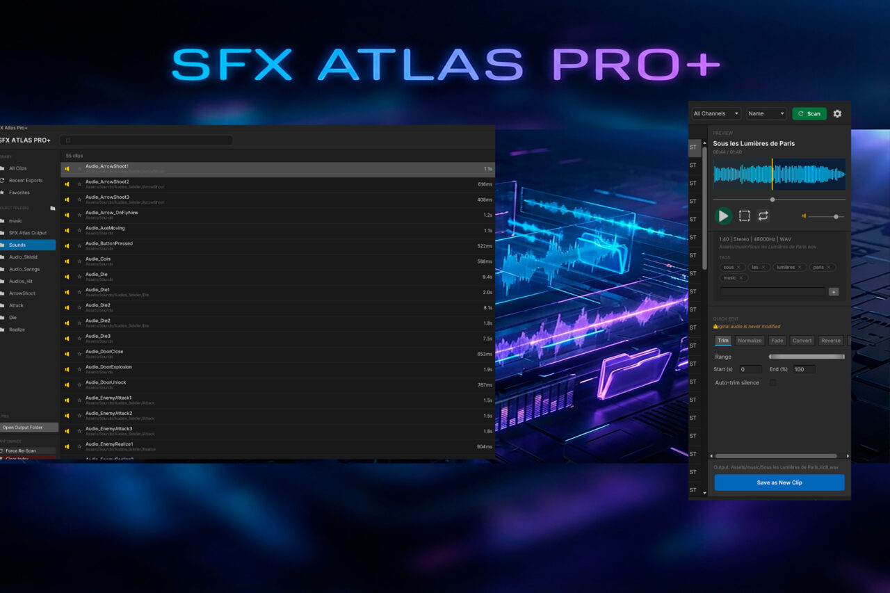 SFX Atlas Pro    Professional Audio Library   Editor   Audio   Unity Asset Store 1