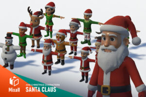 Santa Claus and Christmas characters   Characters   Unity Asset Store