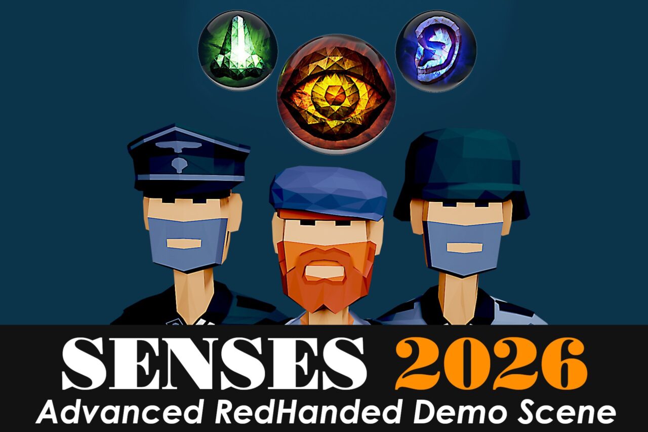 Senses 3 Advanced RedHanded Demo Scene 3D Props Unity Asset Store
