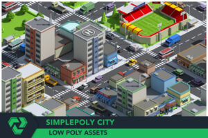 SimplePoly City   Low Poly Assets   3D Environments   Unity Asset Store