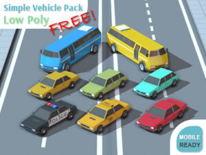 Simple Cars Pack   3D Land   Unity Asset Store