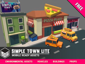 Simple Town Lite   Cartoon Assets   3D Environments   Unity Asset Store