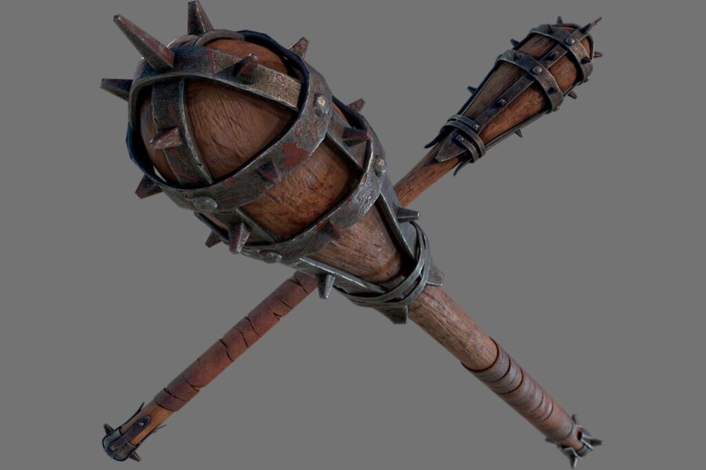 Spiked baton   3D Weapons   Unity Asset Store