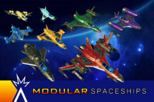 Star Sparrow Modular Spaceship   3D Space   Unity Asset Store