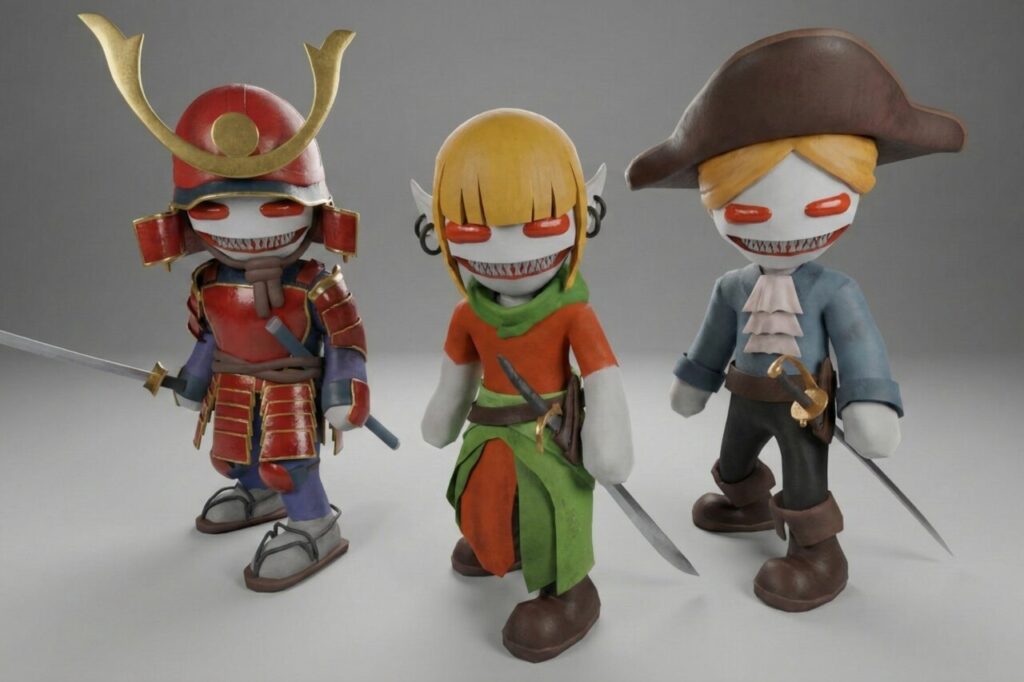 Stickman  Fantasy Crew Pack   3D Humanoids   Unity Asset Store