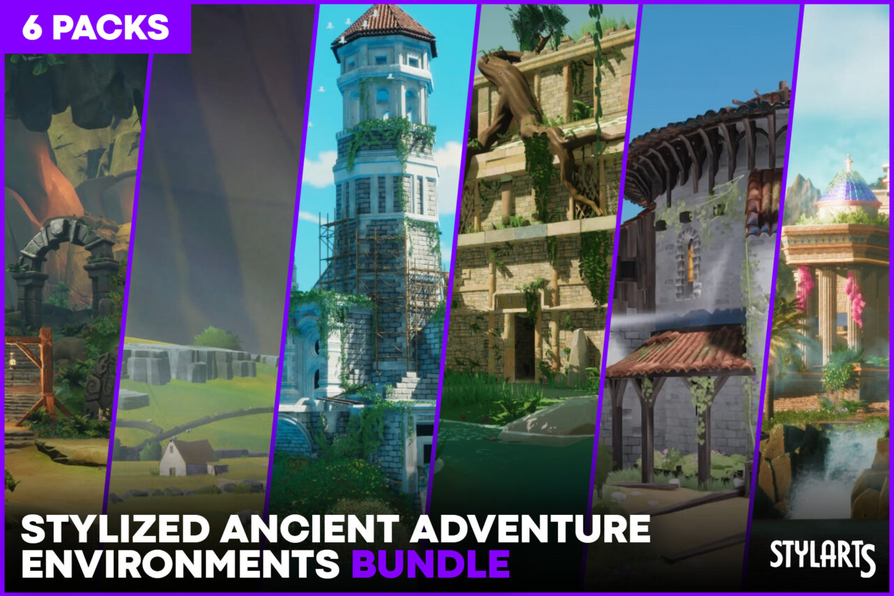 Unity Asset Soldier | 【SALE】 Stylized Ancient Adventure Environments Bundle:6つの古代冒険環境が50%オフ(2026年1月26日まで) Unity Asset Soldier | 【SALE】 Stylized Ancient Adventure Environments Bundle:6つの古代冒険環境が50%オフ(2026年1月26日まで)