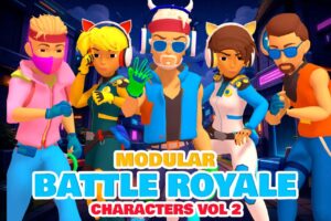 Stylized Battle Royale Characters Vol 2   3D Humanoids   Unity Asset Store