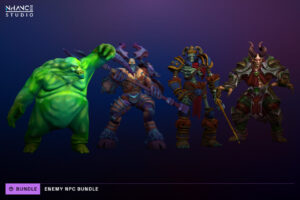 Stylized Fantasy Enemy NPC Bundle   3D Characters   Unity Asset Store