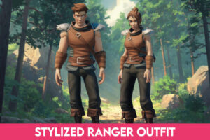 Stylized Medieval Ranger Outfit   3D Humanoids   Unity Asset Store
