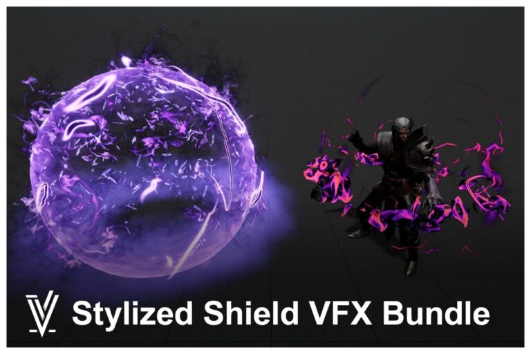 Stylized Shield VFX Bundle：32種類の高品質な盾のVFX素材
